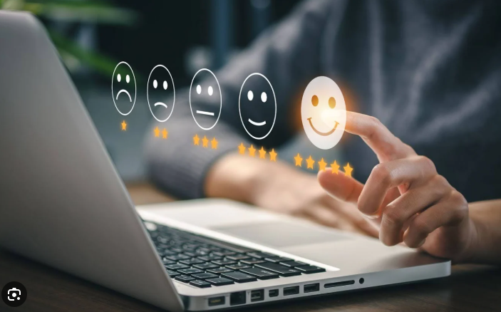 Sentiment analysis AI brain processing customer feedback and topic intelligence